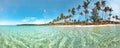 Tropical beach panorama Royalty Free Stock Photo