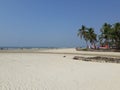 tropical beach with paradise, Beautiful Arabian sea beach in goa. Indian Ocean beach in goa. Goa beach, white sand beach in India. Royalty Free Stock Photo