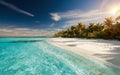 AI-Generated , Tropical beach paradise, sea, sun, beach, summer