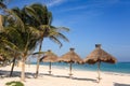 Tropical beach in the Riviera Maya