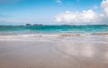 Tropical beach in Saint Barthelemy. Royalty Free Stock Photo