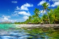 Tropical beach scenery Royalty Free Stock Photo