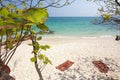 Tropical beach scenery Royalty Free Stock Photo