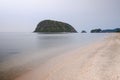 Tropical beach seaside and sky at Samroyyod beach in Prachuap Khiri Khan Province Thailand Royalty Free Stock Photo