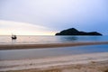 Tropical beach seaside and sky at Samroyyod beach in Thailand Royalty Free Stock Photo