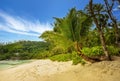 Tropical beach in Seychelles: Baia Lazare on the west coast of Mahe island,