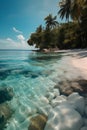 Tropical beach at Seychelles, Mahe island