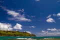 Tropical Beach Shoreline in Hawaii Royalty Free Stock Photo