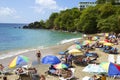 Tropical beach in St Vincent, Grenadines, Caribbean