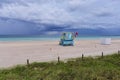 Tropical beach after the storm. Royalty Free Stock Photo