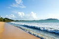 Tropical beach Sunset Sky With Lighted Clouds