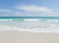 Tropical beach, turquoise water and white sand Royalty Free Stock Photo