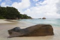 Tropical beach view at Anse Lazio, Seychelles Royalty Free Stock Photo