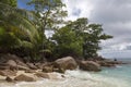 Tropical beach view at Anse Lazio, Seychelles Royalty Free Stock Photo