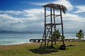 Tropical beach view in Cayo Levantado, Dominican Republic