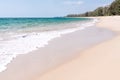 Tropical beach view in summer. Background, copy space Royalty Free Stock Photo