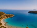 Tropical beach of Voulisma beach, Istron, Crete, Greece Royalty Free Stock Photo