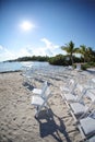 Tropical beach wedding Royalty Free Stock Photo