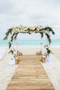 Tropical beach wedding Royalty Free Stock Photo