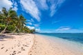 Tropical Beach in Western Samoa Royalty Free Stock Photo