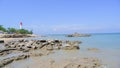 Tropical Beaches With Stretches Of Rocks On Tanjung Kalian