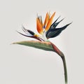 Tropical Beauty: The Exotic Bird of Paradise Flower Royalty Free Stock Photo