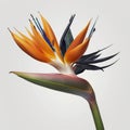 Tropical Beauty: The Exotic Bird of Paradise Flower Royalty Free Stock Photo