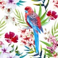 Tropical bird pattern