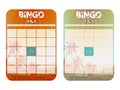 Tropical blank bingo cards cut out