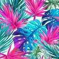 Tropical Breeze: Colorful Palm Leaves Inspired By Lilly Pulitzer