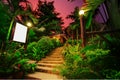 Tropical bungalows Royalty Free Stock Photo