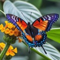 The tropical butterfly dazzles with its ultra colours, enormous wingspan and exotic beauty.