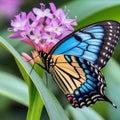 The tropical butterfly dazzles with its ultra colours, enormous wingspan and exotic beauty.