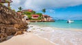 Tropical Caribbean beach, Saint Barthelemy. Royalty Free Stock Photo