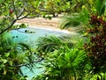 Tropical Caribbean Paradise, Honduras Royalty Free Stock Photo