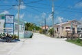 Tropical Caye Caulker island on a sunny day, Belize