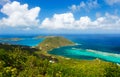 Tropical coast aerial