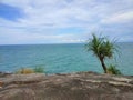 Tropical coastel view Royalty Free Stock Photo