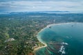 Tropical coastline and fisherman village Royalty Free Stock Photo