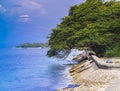 Tropical coastline of Nusa Penida island. Royalty Free Stock Photo