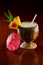 Tropical coconut drink Royalty Free Stock Photo