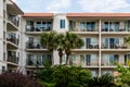 Tropical Condos with Furniture on Balconies