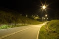 Tropical Country Road at Night