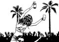 Tropical Dance Party Royalty Free Stock Photo