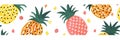 Tropical Delight Pineapple Background