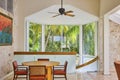 Tropical Dining Room with Palm View in Nassau