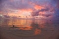 Tropical Dream Beach Sunset Royalty Free Stock Photo