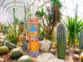 Tropical Exhibition Greenhouse plants Royalty Free Stock Photo