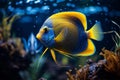 Tropical fish over coral reef Royalty Free Stock Photo