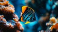 Tropical Fish Swimming in Coral Reef Royalty Free Stock Photo